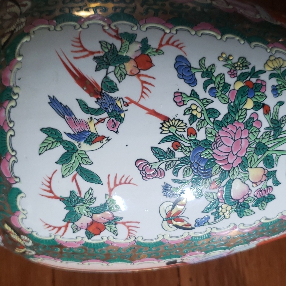 VINTAGE FAMILLE ROSE VASE - Picture 6 of 13